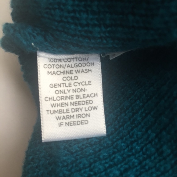 Loft Sweater Sz XS Jewel Toned Blue/Green Color - Picture 6 of 6